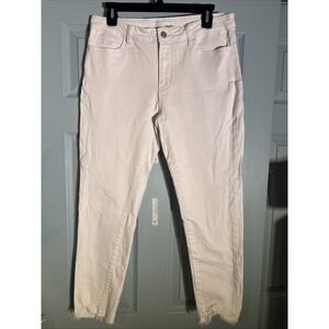 Vervet White Raw Cuff Cropped Jeans Sz 30